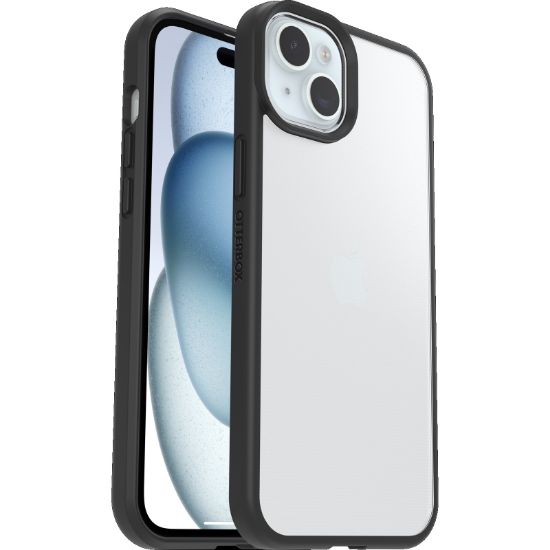 Picture of OtterBox React Apple iPhone 15 Plus / iPhone 14 Plus (6.7') Case Black Crystal (Clear/Black) - (77-92768), DROP+ Military Standard,7 Years Warranty
