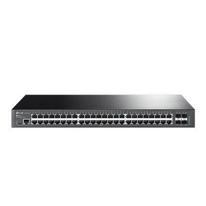 Picture of TP-Link SG3452X Omada 48-Port Gigabit L2+ Managed Switch with 4 10GE SFP+ Slots, Integration with Omada SDN Controller, Static Routing, OAM, sFlow, DD