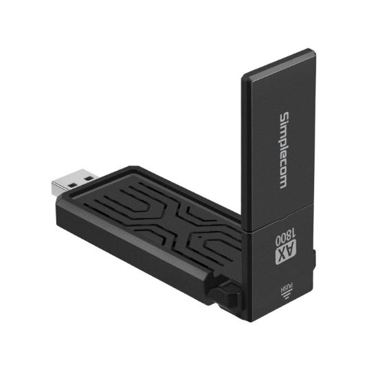 Picture of Simplecom NW812 AX1800 Dual Band WiFi 6 USB Adapter with Foldable Antenna
