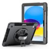 Picture of USP Rugged Apple iPad (11.0') 11th Gen (A16) / iPad 10th Gen (10.9') Case Black - Built-in-Kickstand,Adjustable Hand Strap,Shoulder Strap,DropProof