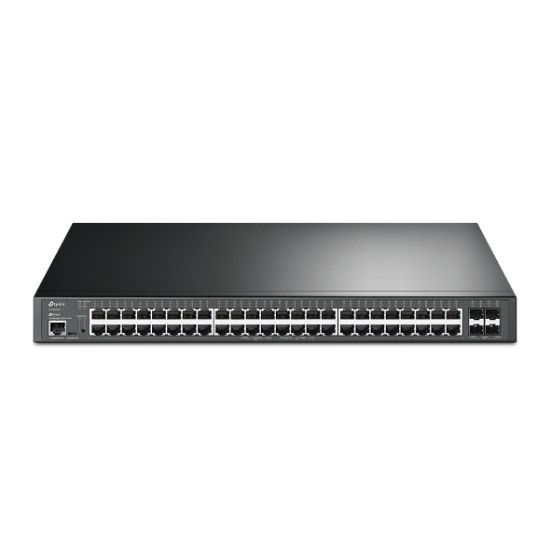 Picture of TP-Link SG3452XP Omada 48-Port PoE+ Gigabit L2+ Managed Switch with 4 10GE SFP+ Slots, Integration with Omada SDN Controller,Static Routing, OAM, DDM,