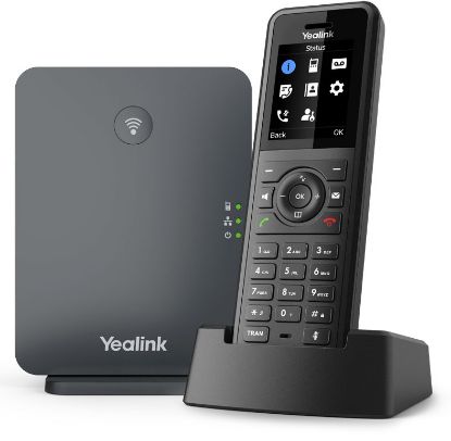 Picture of Yealink W77P High-Performance IP DECT Solution including W57R Rugged Handset And W70B Base Station, Up To 20 Simultaneous Calls, Noise Cancellation