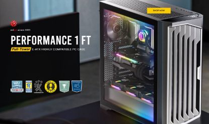 Picture of Antec Performance 1 FT AXT, E-ATX ARGB Full Tower Editor's Choice, Temperature Display, USB-C, 4x ARGB Fans w/control,  Gaming Case (LS)