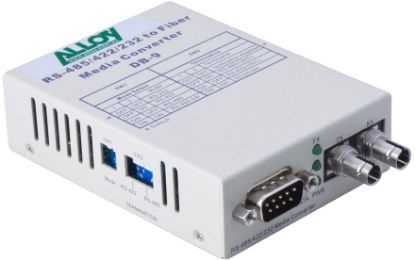 Picture of Alloy SCR460ST-3  RS-232/422/485 Serial DB-9 to Single Mode Fibre Converter. Max. range 20Km