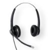 Picture of SNOM A100D Wideband Binaural Headset For Snom-D3xx/D7xx/7xx, 300° Frlexible Boom, Passive Noise Cancelling Microphone
