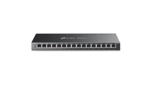 Picture of TP-Link TL-SG116P 16-Port Gigabit Desktop Switch with 16-Port PoE+, Up to 250 m, Isolation Mode, PoE Auto Recovery, Plug and Play