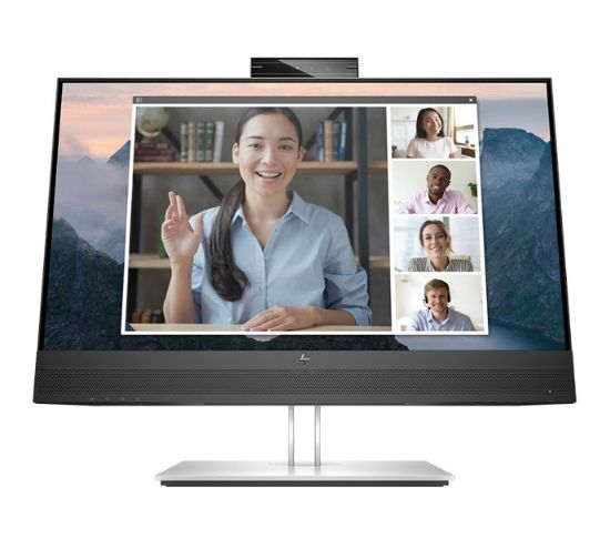 Picture of HP E24MV G4 23.8'/24' FHD Conferencing Monitor 1920x1080 16:9 5ms Height Adjustable Tilt Swivel Pivot Webcam Speakers 4xUSB Hub VGA DP HDMI VESA 3yrs