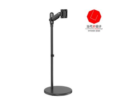 Picture of Brateck Mobile Spring assisted Display Floor Stand Fit Most 17'-35' Monitor Up to 10kg per screen VESA 75x75/100x100 Black colour (LS)