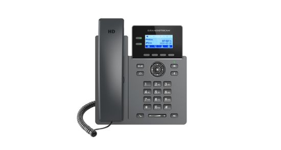 Picture of Grandstream GRP2602G Carrier Grade 2 Line IP Phone, 2 SIP Accounts, 2.2' LCD, 132x48 Screen, HD Audio, Powerable Via POE, 5 way Conference, 1Yr Wt