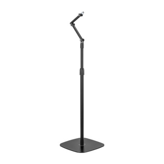 Picture of Brateck Stylish Height Adjustable Microphone Floor Stand(Matte Black & Light Grey) 320x320x1694mm (LS)