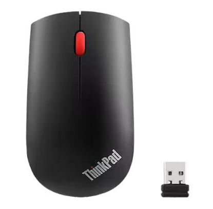 Picture of LENOVO ThinkPad Essentials Compact Wireless Mouse 2.4 GHz Wireless via Nano USB 1200 DPI Optical sensor Supported PC with USB port 1 Year Warranty