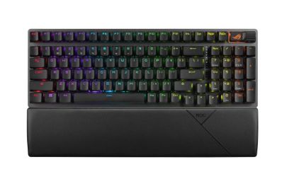 Picture of ASUS ROG STRIX SCOPE II 96 WL Storm Switch Wireless Gaming Mechanical Keyboard, Tri-mode Connection, Streamer Hotkeys, PBT Keycaps, Clicky