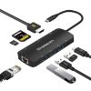 Picture of Simplecom CHT580 USB-C SuperSpeed 8-in-1 Multiport Hub Adapter HDMI 2.0 Docking Station