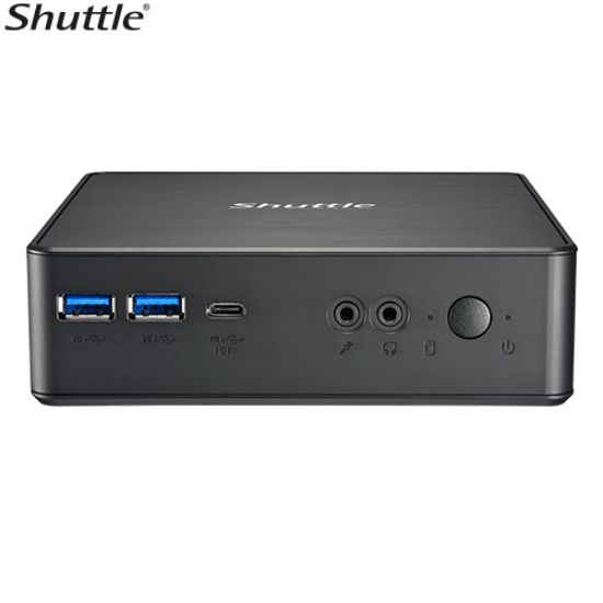 Picture of Shuttle NC40U Slim Mini PC, 1L Barebone - Celeron 7305, HDMI, DP, VGA, RJ45, LAN, 2xDDR4, 2.5' HDD/SSD, VESA mount