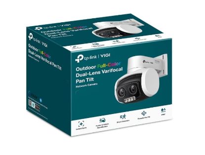 Picture of TP-Link VIGI 4MP C540V Outdoor Full-Color Dual-Lens Varifocal Pan Tilt Network Camera,Two-Way Audio, Smart Detection 3YW
