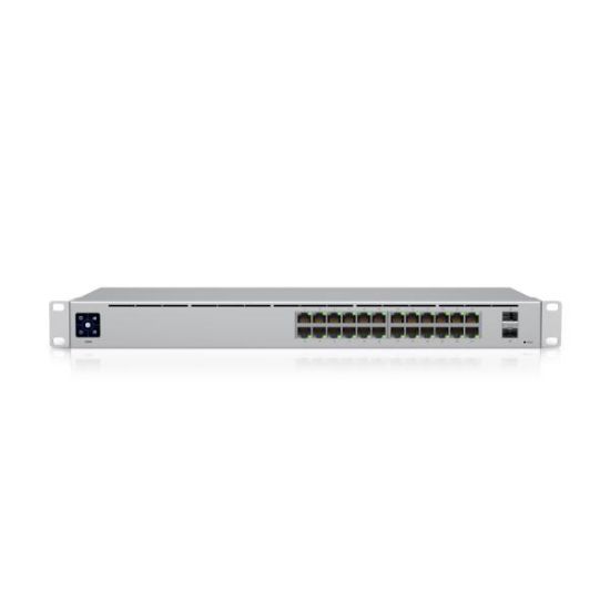 Picture of Ubiquiti USW-24 Non-PoE Unifi Switch, Layer 2 with 24 Non-PoE and 2 SFP Ports, 1U Rackmountable