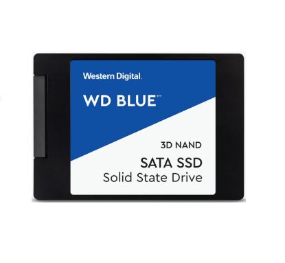 Picture of Western Digital WD Blue 250GB 2.5' SATA SSD 560R/525W MB/s 95K/81K IOPS 100TBW 1.75M hrs MTBF 3D NAND 7mm 5yrs Wty