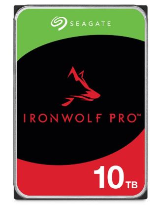 Picture of Seagate 10TB 3.5' IronWolf Pro NAS  SATA Hard Drive (ST10000NT001) -5-year limited warranty -6Gb/s Connector - CMR Recording Technology
