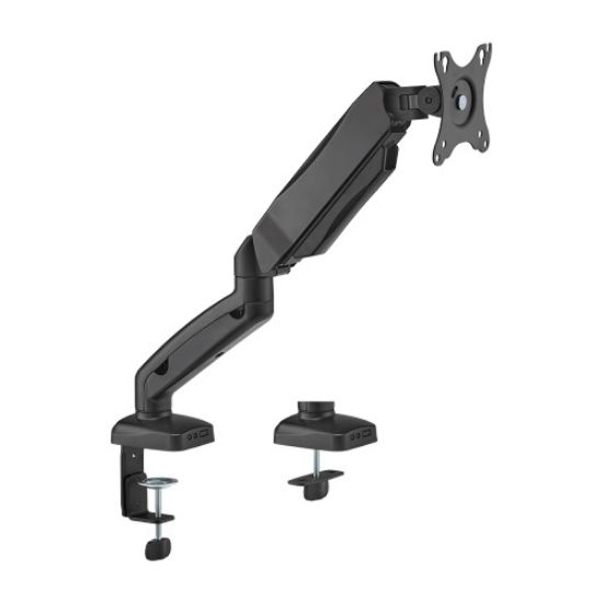 Picture of Brateck Economy Single Screen Spring-Assisted Monitor Arm Fit Most 17'-32' Monitor Up to 9 kg VESA 75x75/100x100, Matte Black