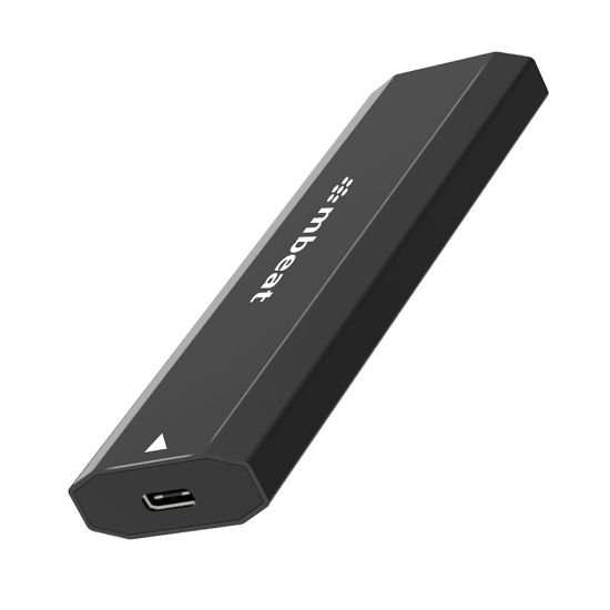Picture of mbeat Elite USB-C to M.2 SSD Enclosure - Pocket Size, Ultra Durable, Supports M Key, B+M Key SSD Size 2230, 2242, 2260, 2280, NVME, SATA, 50cm Cable