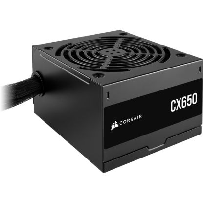 Picture of (LS)Corsair CX650 650W, 80 PLUS Bronze Certified, Up to 88% Efficiency,  Compact 125mm design easy fit and airflow, ATX PSU 2024