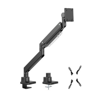 Picture of Brateck LDT80-C012 SUPER HEAVY-DUTY GAS SPRING MONITOR ARM For most 17'~57' Monitors, Fit Curved Monitor, Matte Black