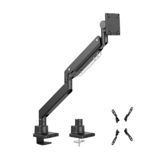 Picture of Brateck LDT80-C012 SUPER HEAVY-DUTY GAS SPRING MONITOR ARM For most 17'~57' Monitors, Fit Curved Monitor, Matte Black