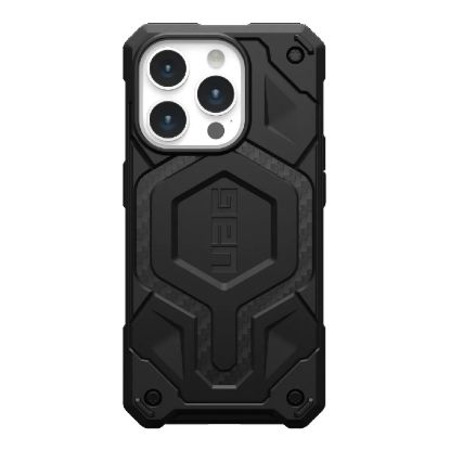 Picture of UAG Monarch Pro MagSafe Apple iPhone 15 Pro (6.1') Rugged Case - Carbon Fiber (114221114242), 25ft. Drop Protection(7.6M), 10 Years Warranty