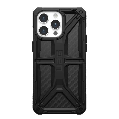 Picture of UAG Monarch Apple iPhone 15 Pro Max (6.7') Rugged Case - Carbon Fiber (114298114242), 20ft. Drop Protection (6M), Tactical Grip, 10 Years Warranty
