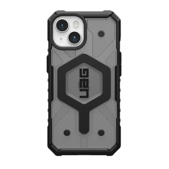 Picture of UAG Pathfinder MagSafe Apple iPhone 15 (6.1') Rugged Case - Ash (114358113131), 18ft. Drop Protection (5.4M), Tactical Grip, 10 Years Warranty