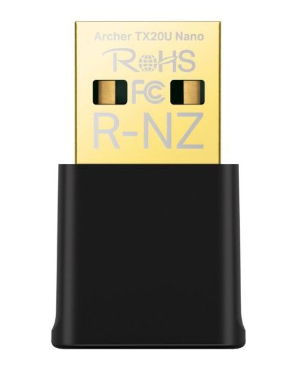 Picture of TP-Link Archer TX20U Nano AX1800 Nano Wi-Fi 6 Wireless USB Adapter, 1201 Mbps at 5 GHz + 574 Mbps at 2.4 GHz, Internal Antennas, USB 3.0
FEATURE: MU-