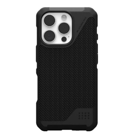Picture of UAG Metropolis LT Magsafe Apple iPhone 16 Pro Max (6.9') Rugged Case - Kevlar Black (114453113940),18ft. Drop Protection (5.4M), 10 Years Warranty