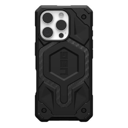 Picture of UAG Monarch Pro MagSafe Apple iPhone 16 Pro (6.3') Rugged Case - Carbon Fiber (114456114242), 25ft. Drop Protection (7.6M), 10 Years Warranty