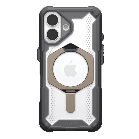 Picture of UAG Plasma XTE MagSafe Apple iPhone 16 (6.1') Rugged Case - Ash/Titanium (114476113136),20ft. Drop Protection (4.8M),Enhanced Corners, 1 Year Warranty