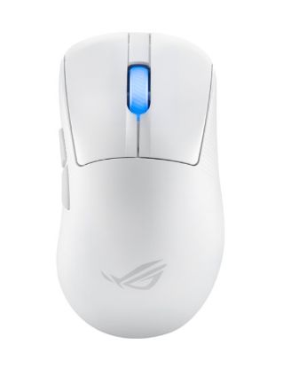 Picture of ASUS ROG KERIS II Ace Wireless Ergonomic Lightweight Gaming Mouse, 42,000-dpi ROG AimPoint Pro Optical Sensor (Moonlight White)