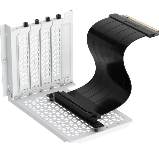 Picture of Corsair 6500 Series Vertical GPU Mount Kit - WHITE  *Compatible with CORSAIR 6500 Series cases only