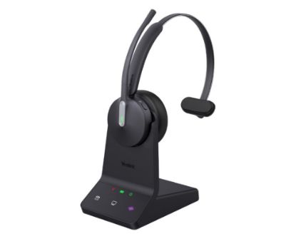Picture of Yealink WH64 Mono Teams DECT Wireless Headset, DECT & Bluetooth Wireless Technology, 3-Mic Noise Cancellation, Charging Stands, Carrying Bag