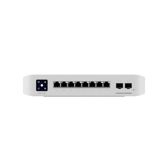 Picture of Ubiquiti UniFi Network, Switch, 8-Port, POE 120W, (6) GbE PoE+ Ports, (2) GbE PoE++ Ports, (2) 10G SFP+ Ports, Layer 3, Wall Mount,