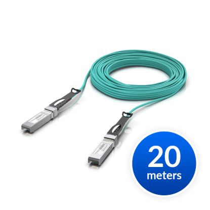 Picture of Ubiquiti 10 Gbps Long-Range DAC, 20m Length, Long-range SFP+ Direct Attach Cable w 10 Gbps Maximum Throughput Rate