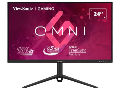 Picture of ViewSonic 24' 180Hz 0.5ms, Fast IPS, Crisp Image and Smooth play. VESA Clear MR certified, Freesync, Adaptive Sync, Speakers, HDMI & DP Gaming Monitor
