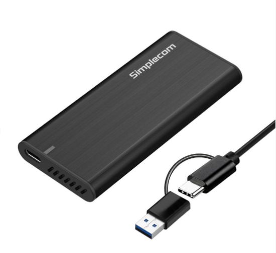 Picture of Simplecom SE502C SATA M.2 SSD to USB-C Enclosure USB 3.2 Gen1 5Gbps