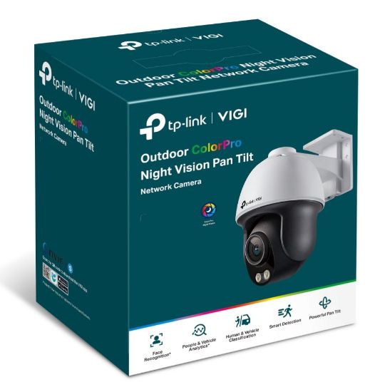 Picture of TP-Link VIGI 4MP C540S(4mm) Outdoor ColourPro Night Vision Pan Tilt Network Camera, 4mm Lens, Smart Detection,3YW