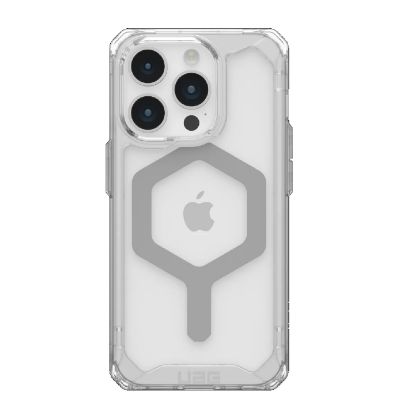 Picture of UAG Plyo MagSafe Apple iPhone 15 Pro (6.1') Rugged Case - Ice/Silver (114286114333), 16ft. Drop Protection (4.8M), 10 Years Warranty