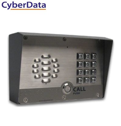 Picture of Cyberdata SIP Outdoor Intercom with Keypad. 2 years warranty, The CyberData SIP-enabled IP Outdoor Intercom/door Controller is a Power over Ethernet