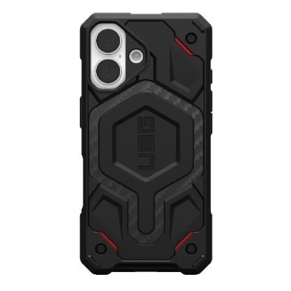 Picture of UAG Monarch Pro MagSafe Kevlar Apple iPhone 16 (6.1') Rugged Case - Kevlar Black(114458113940),25ft. Drop Protection (7.6M), 10 Years Warranty