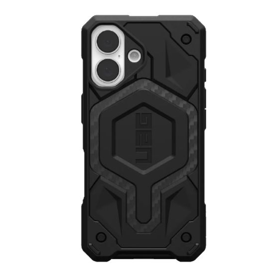 Picture of UAG Monarch Pro MagSafe Apple iPhone 16 (6.1') Rugged Case - Carbon Fiber (114458114242), 25ft. Drop Protection (7.6M), 10 Years Warranty