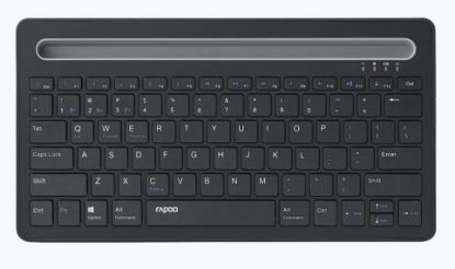 Picture of RAPOO XK100 Bluetooth Wireless Keyboard - Switch Between Multiple Devices, Computer, Compact and Stylish. Tablet and Smart Phone Mount Slot(LS)