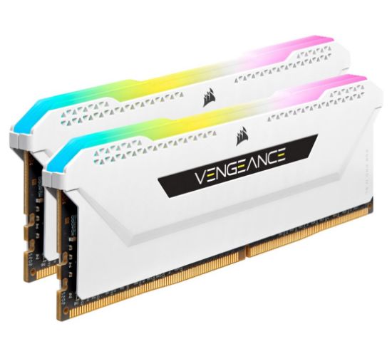 Picture of Corsair Vengeance RGB PRO SL 32GB (2x16GB) DDR4 3600Mhz C18 White Heatspreader Desktop Gaming Memory