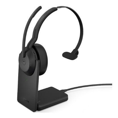 Picture of Jabra  Evolve2 55 USB A MS Teams Mono Stand, Active Noise Cancellation (ANC), Link 380 Bluetooth® Adapter ,30m Wireless Range, 18 Hours Battery Life