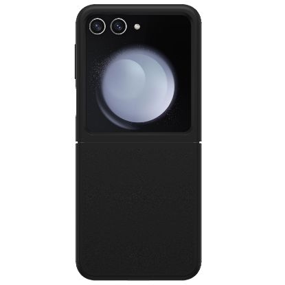 Picture of OtterBox Thin Flex Samsung Galaxy Z Flip6 5G (6.7') Case Black - (77-95816), Antimicrobial, DROP+ Military Standard, Raised Edges, 7 Years Warranty